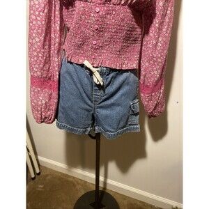 Gap Denim Shorts Elastic Waist Casual Comfy Size 6